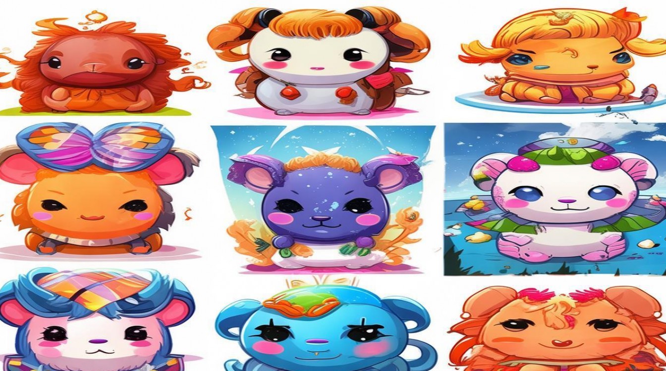 哪里能找到十二星座的可爱漫画图片？超萌素材合集推荐！