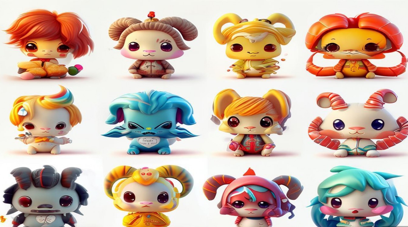 哪里能找到十二星座的可爱漫画图片？超萌素材合集推荐！