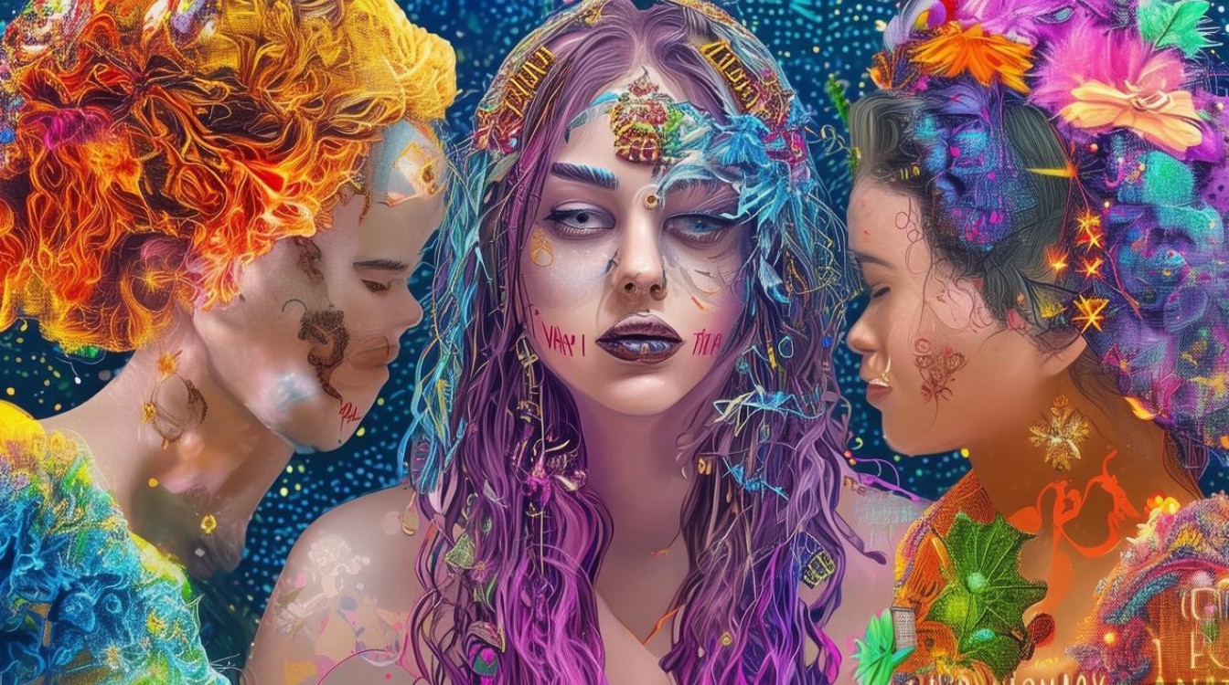 星座女头加文字