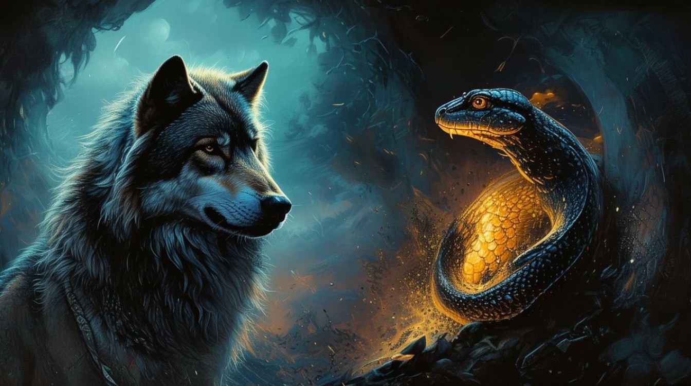 梦到狼和蛇预示什么？揭秘梦境中的神秘动物象征