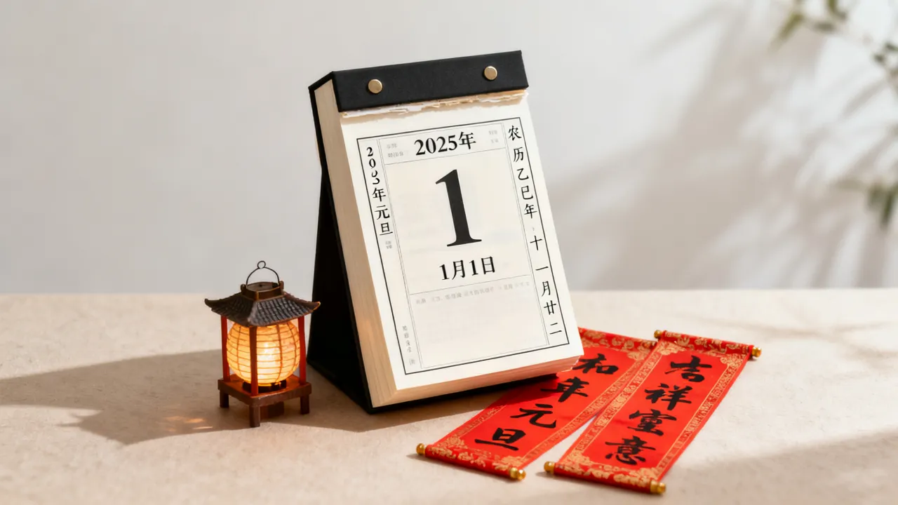 元旦是哪天阴历，2025年元旦农历日期几月几号