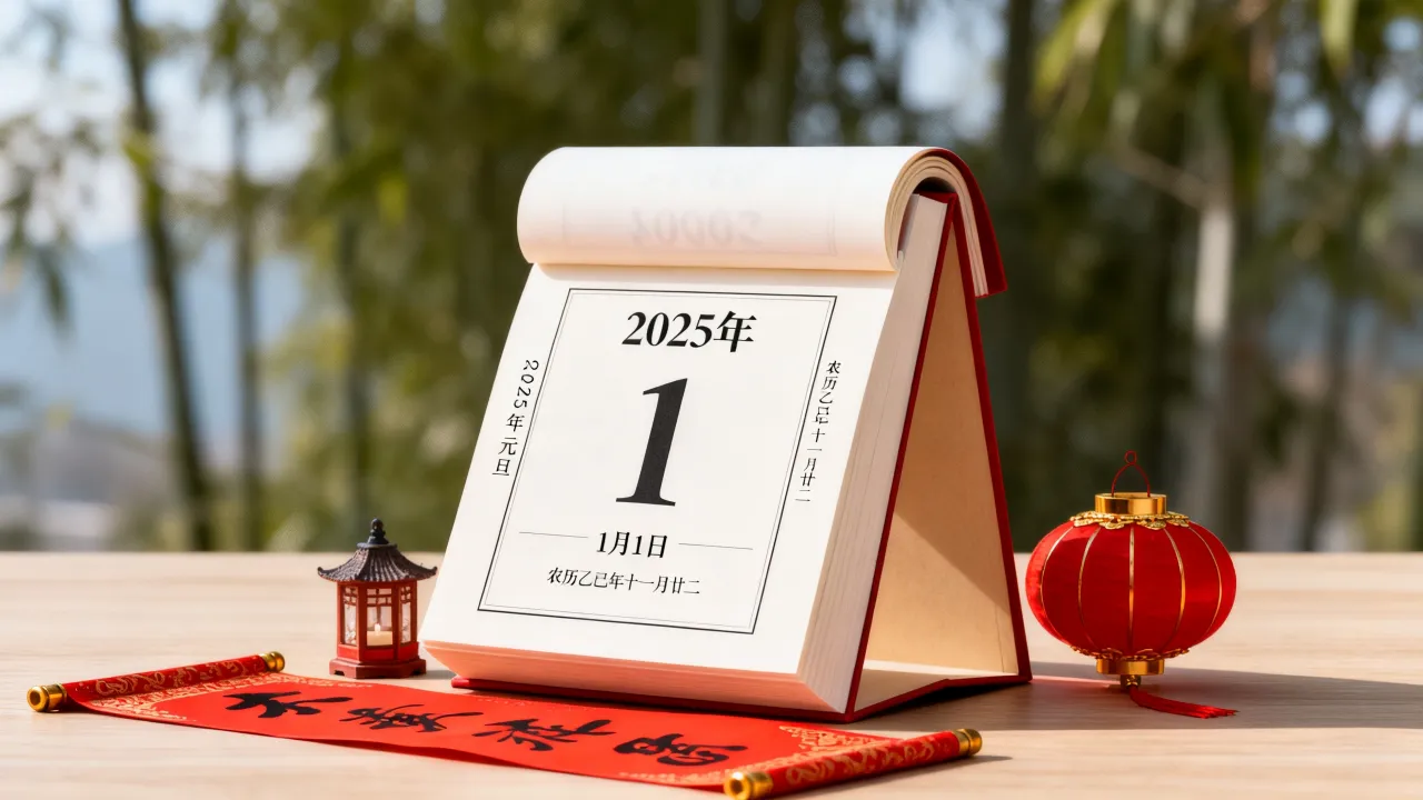元旦是哪天阴历，2025年元旦农历日期几月几号