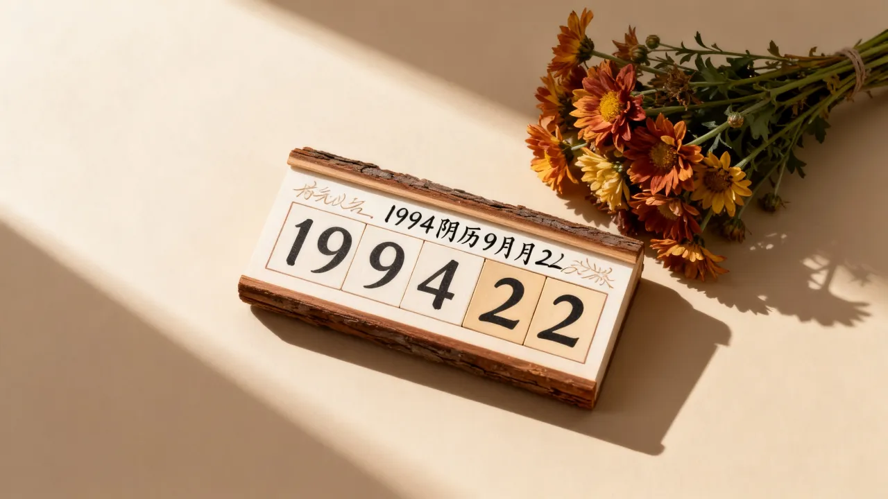 1994阴历9月22 1994阴历9月22