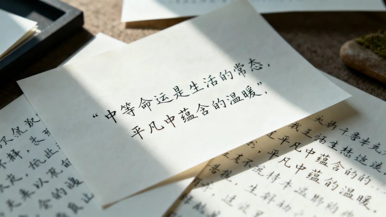 什么是中等命运 什么是中等命运