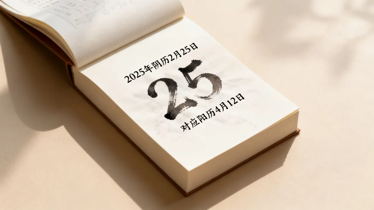 2025年阴历2月25是什么日子,阴历2月25是几月几日 2025年阴历2月25是什么日子,阴历2月25是几月几日