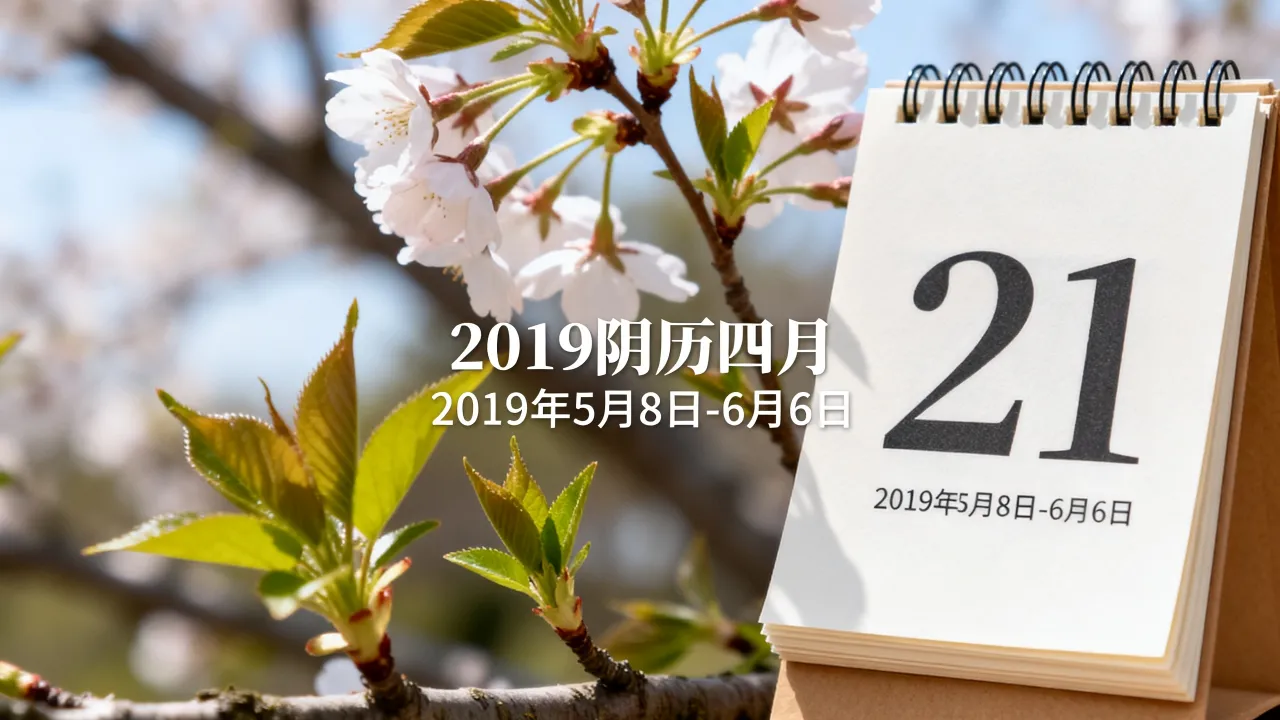 2019阴历四月是几月，2019阴历四月对应阳历几号