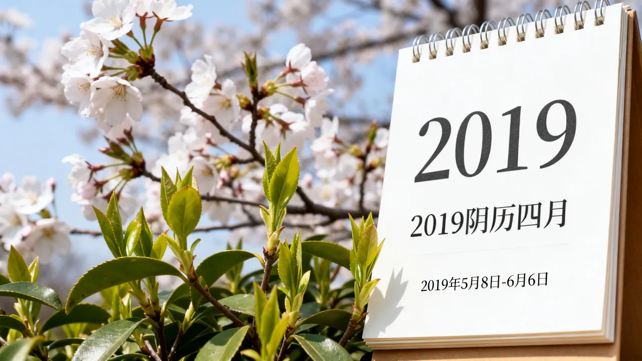 2019阴历四月是几月，2019阴历四月对应阳历几号
