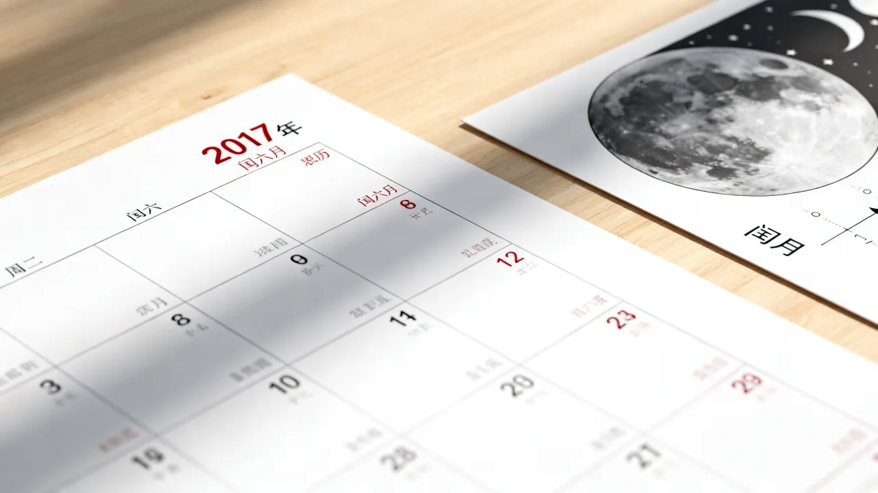 2017年阴历有闰月吗，2017年农历闰哪个月份