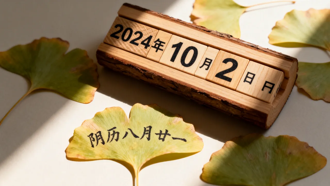 阳历10.2阴历是多少 阳历10.2阴历是多少