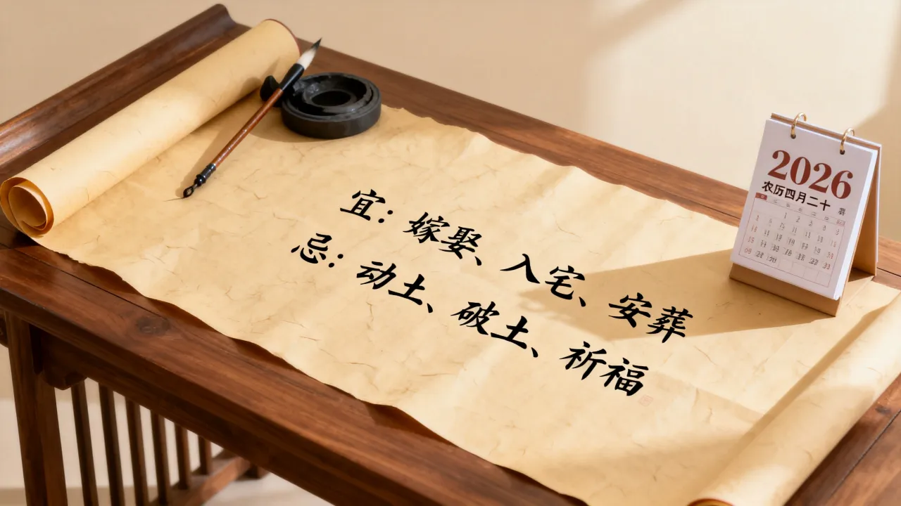 阴历4月20黄历宜忌是什么?2026年农历四月二十黄历查询 阴历4月20黄历宜忌是什么?2026年农历四月二十黄历查询