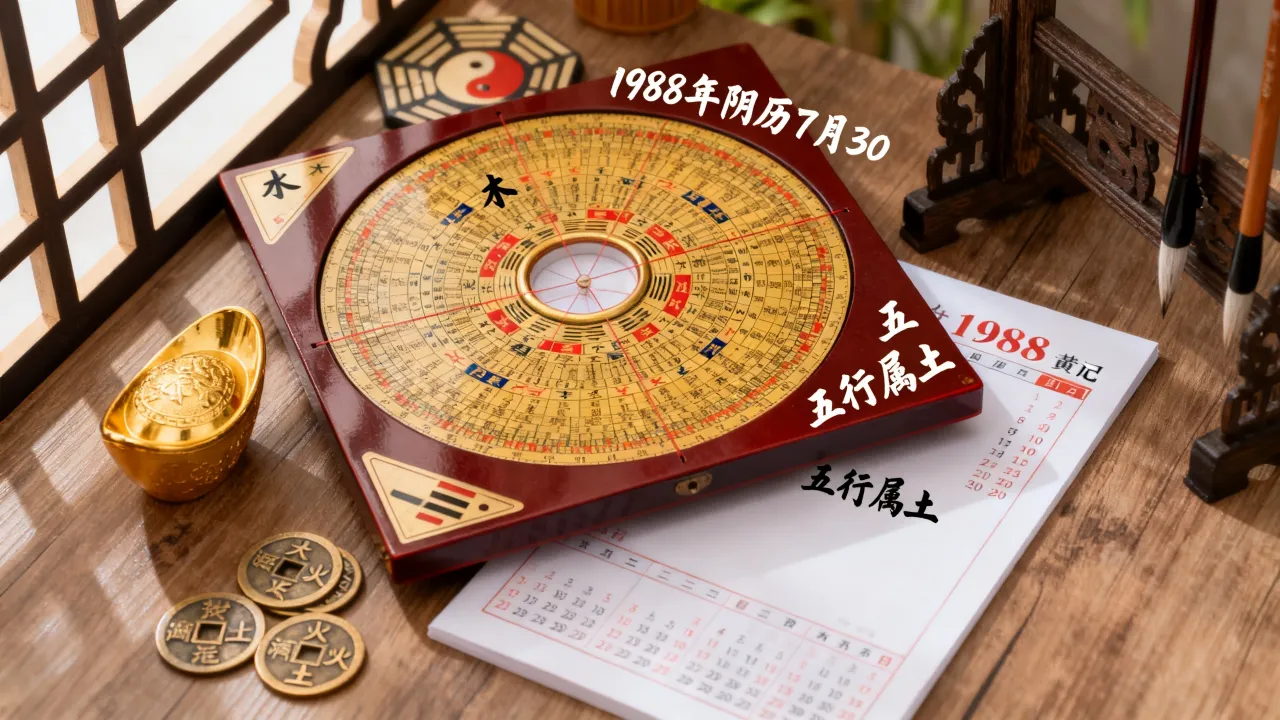 1988年阴历7月30是什么命，农历七月三十出生的人五行属什么？