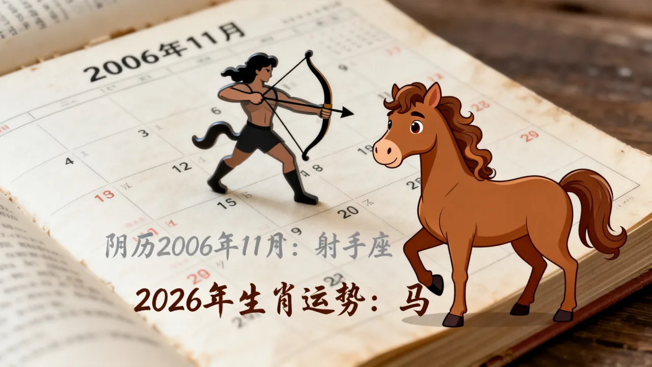 阴历2006年11月是什么星座,2026年属什么生肖运势如何 阴历2006年11月是什么星座,2026年属什么生肖运势如何