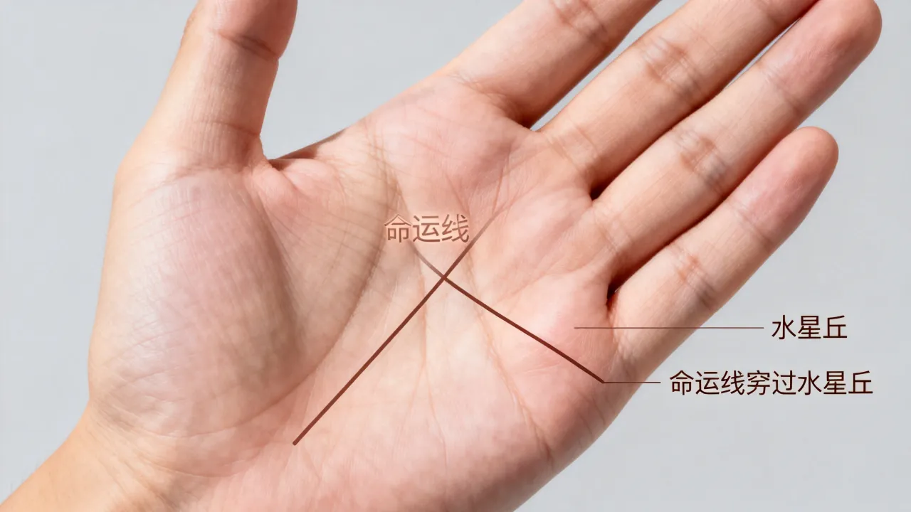 命运线穿过水星丘代表什么,命运线水星丘位置图解 命运线穿过水星丘代表什么,命运线水星丘位置图解