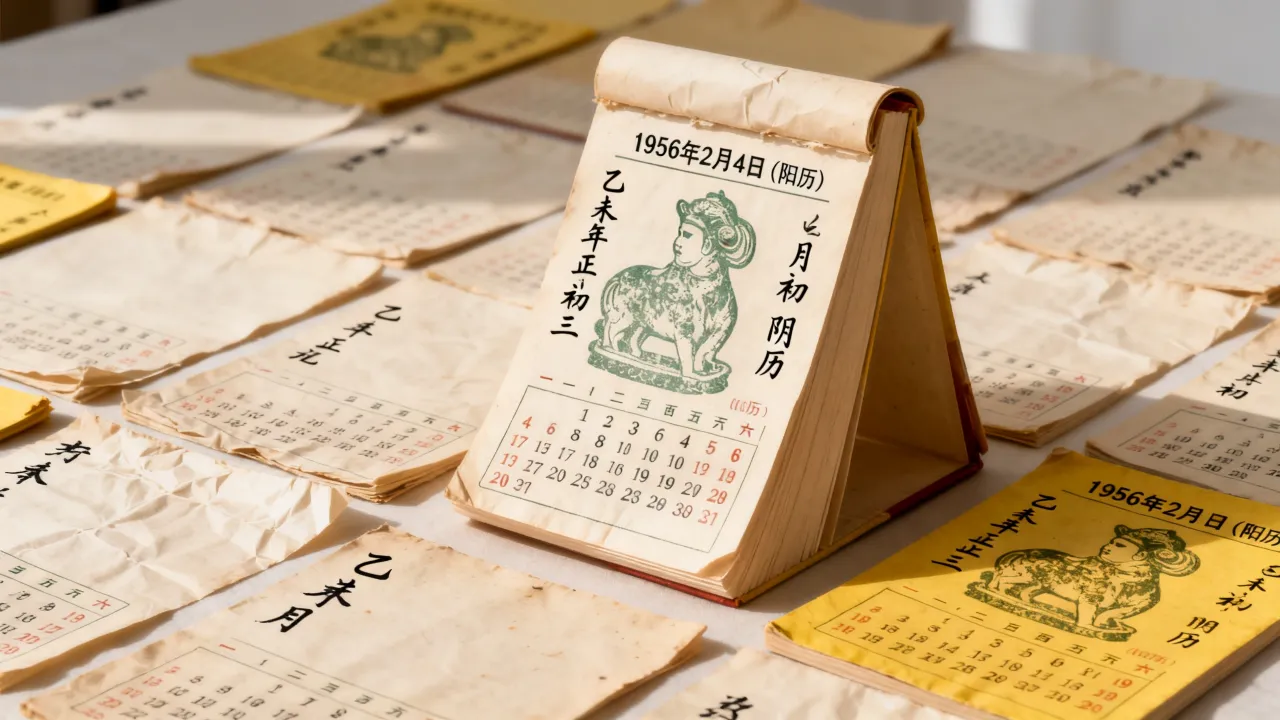 1956年阴历是多少？，1956年农历阳历日期是几号？