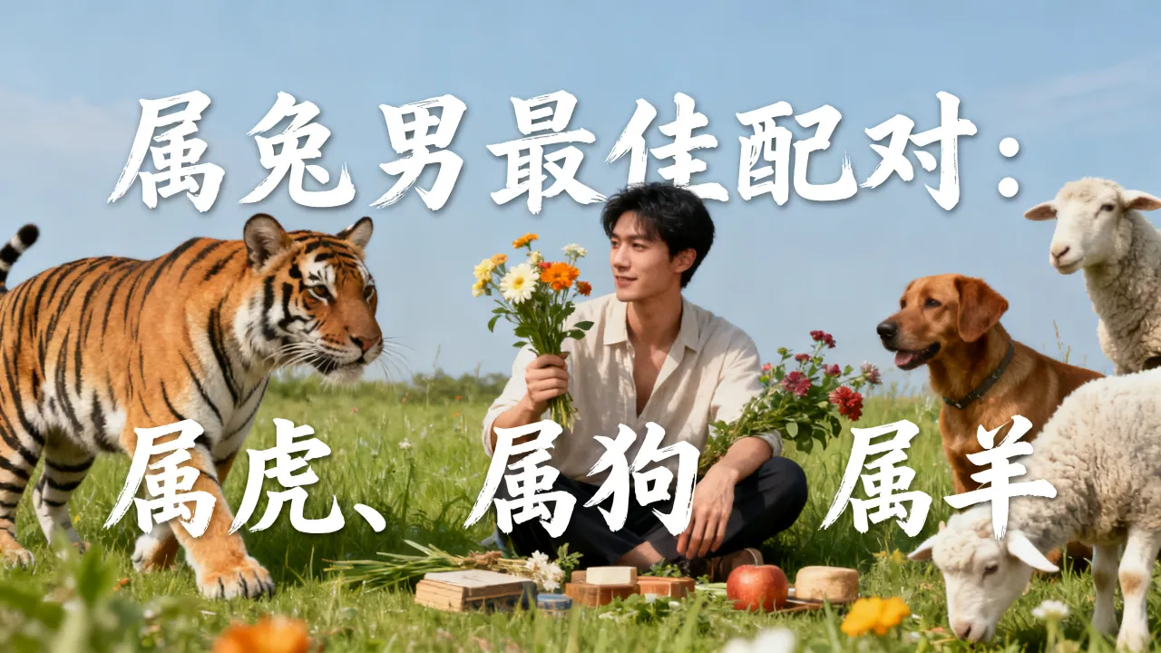 姻缘配对属兔男和什么最配，属兔男的最佳配对是什么？