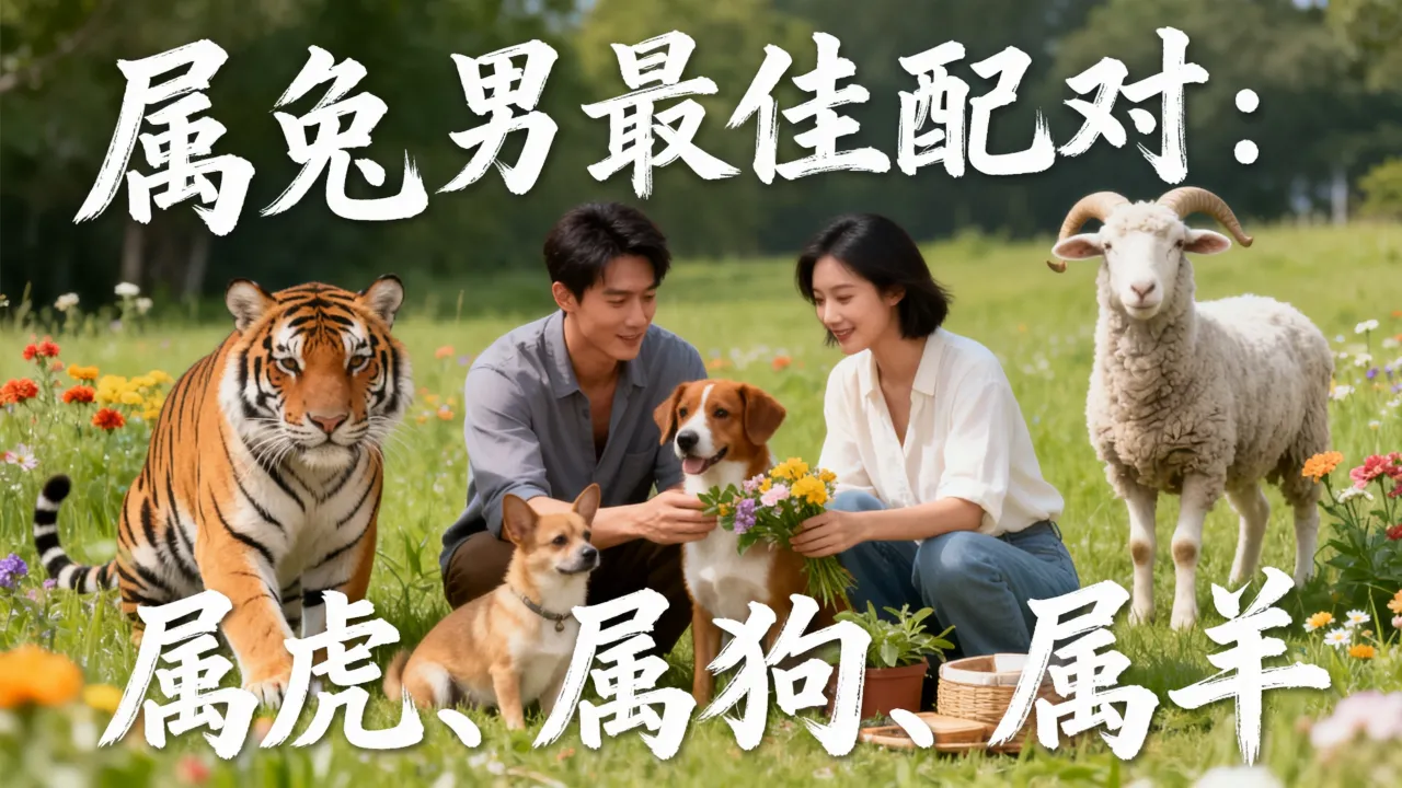 姻缘配对属兔男和什么最配，属兔男的最佳配对是什么？