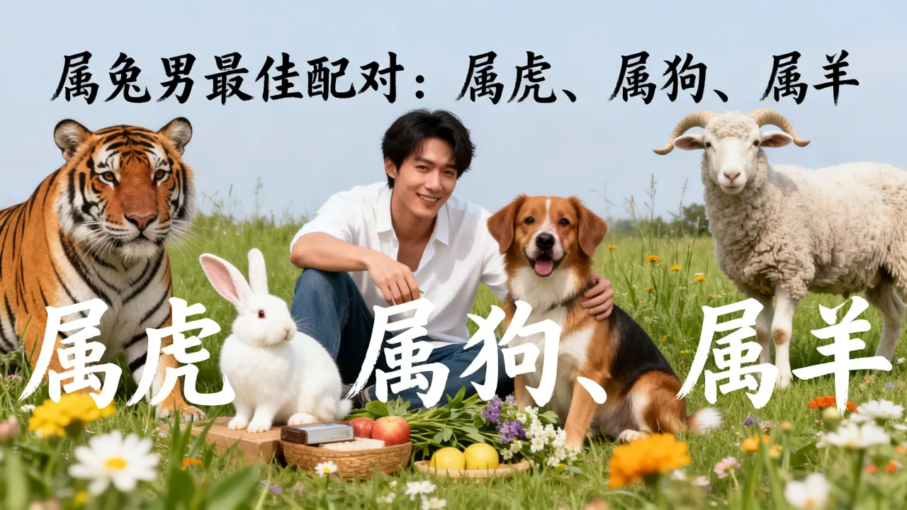 姻缘配对属兔男和什么最配，属兔男的最佳配对是什么？