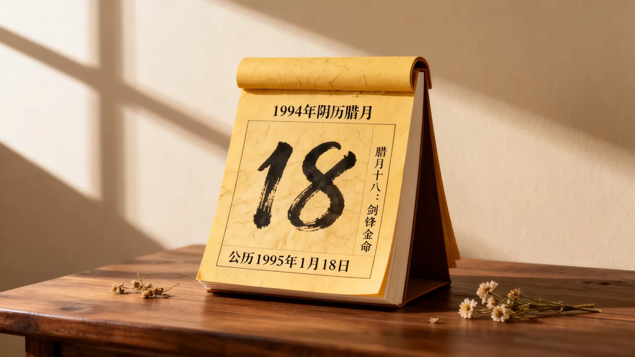 1994年阴历腊月18是公历几号,腊月十八是什么命? 1994年阴历腊月18是公历几号,腊月十八是什么命?