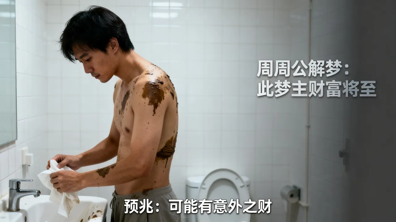 梦到自己弄了一身屎有什么预兆，周公解梦怎么说