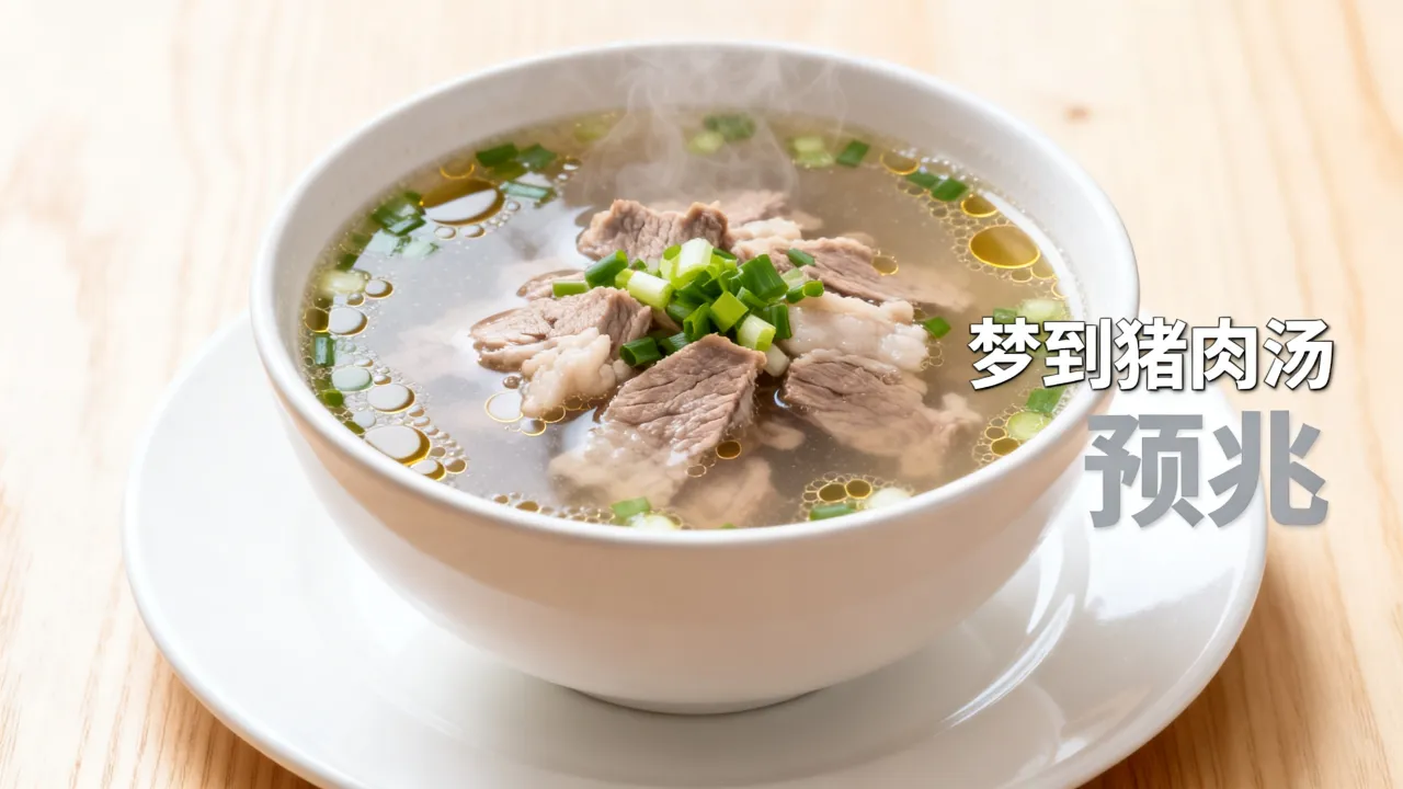 梦到猪肉汤是啥意思，梦见喝猪肉汤有什么预兆？