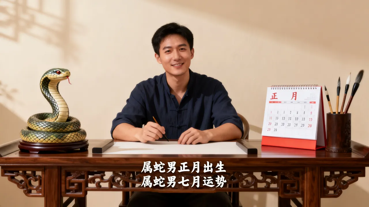 属蛇男农历正月出生好不好，属蛇男农历七月运势如何？