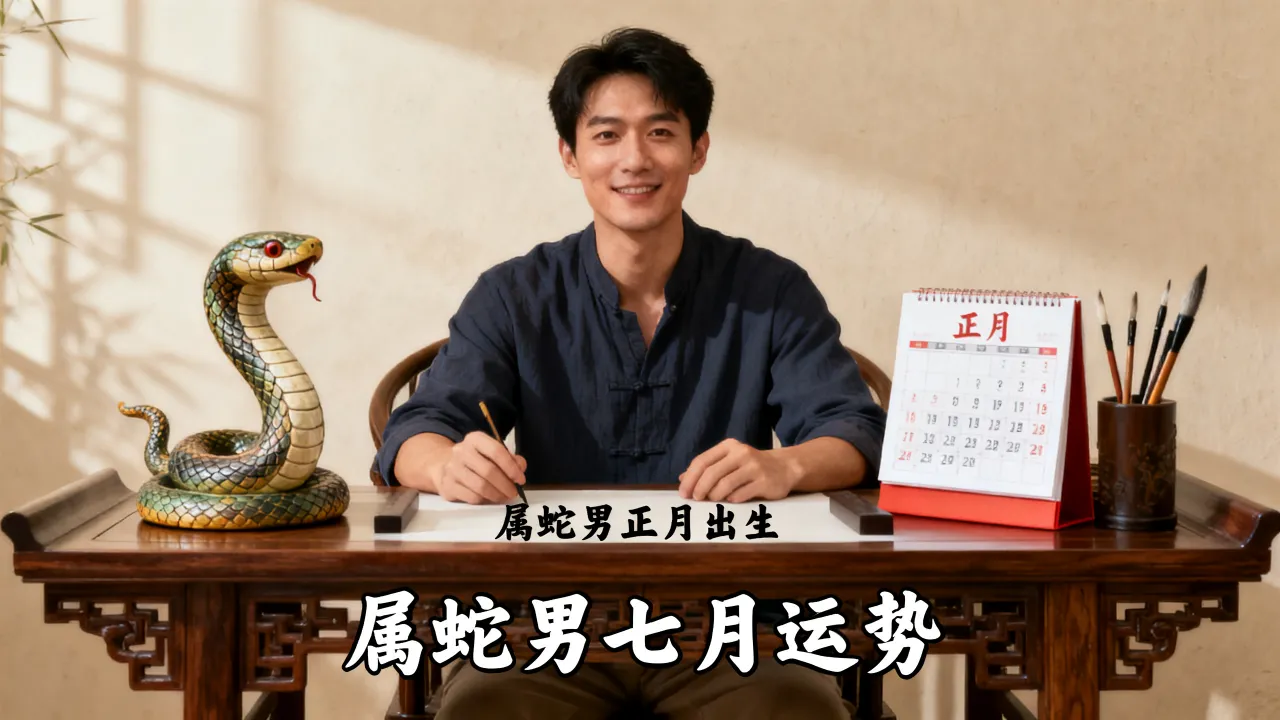 属蛇男农历正月出生好不好，属蛇男农历七月运势如何？