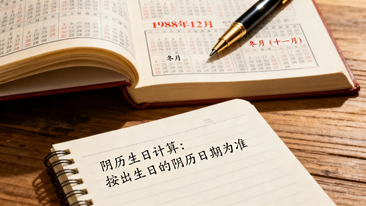 88年12月阴历是几月几号，阴历生日怎么算