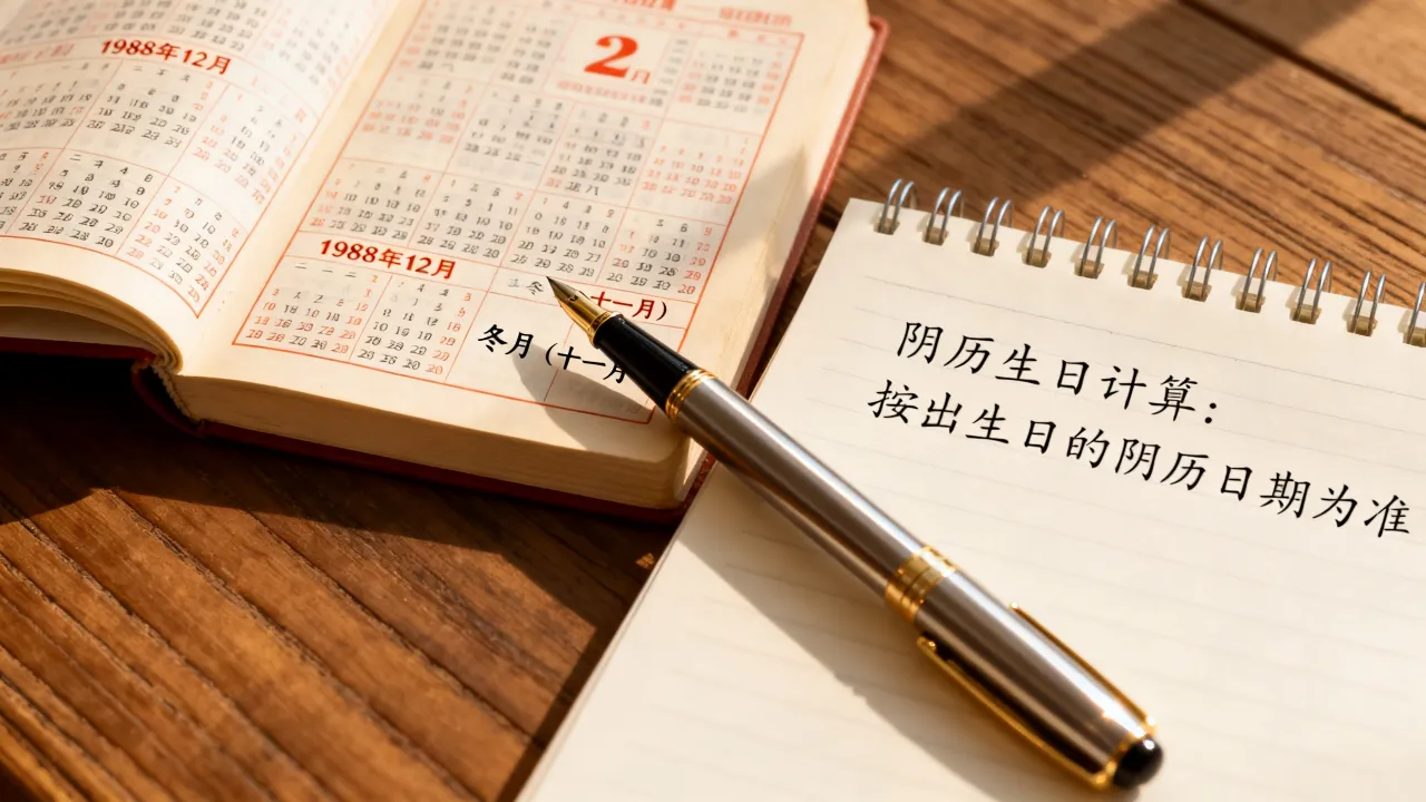 88年12月阴历是几月几号,阴历生日怎么算 88年12月阴历是几月几号,阴历生日怎么算