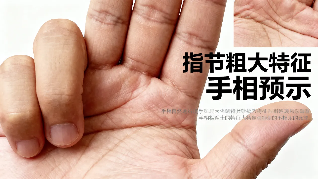 手上指节粗命运如何?指节粗大的手相预示什么 手上指节粗命运如何?指节粗大的手相预示什么