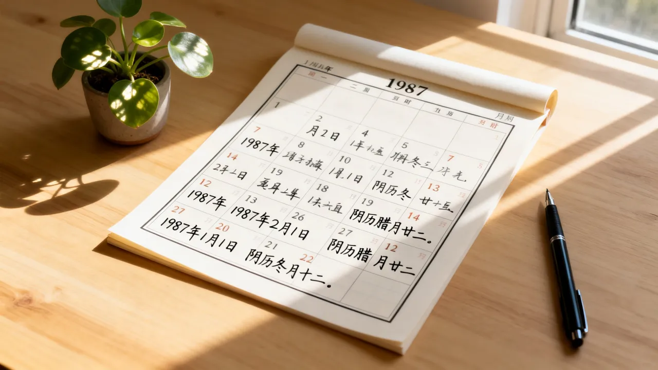 1987年阴历阳历表怎么查?阴历阳历转换查询对照 1987年阴历阳历表怎么查?阴历阳历转换查询对照