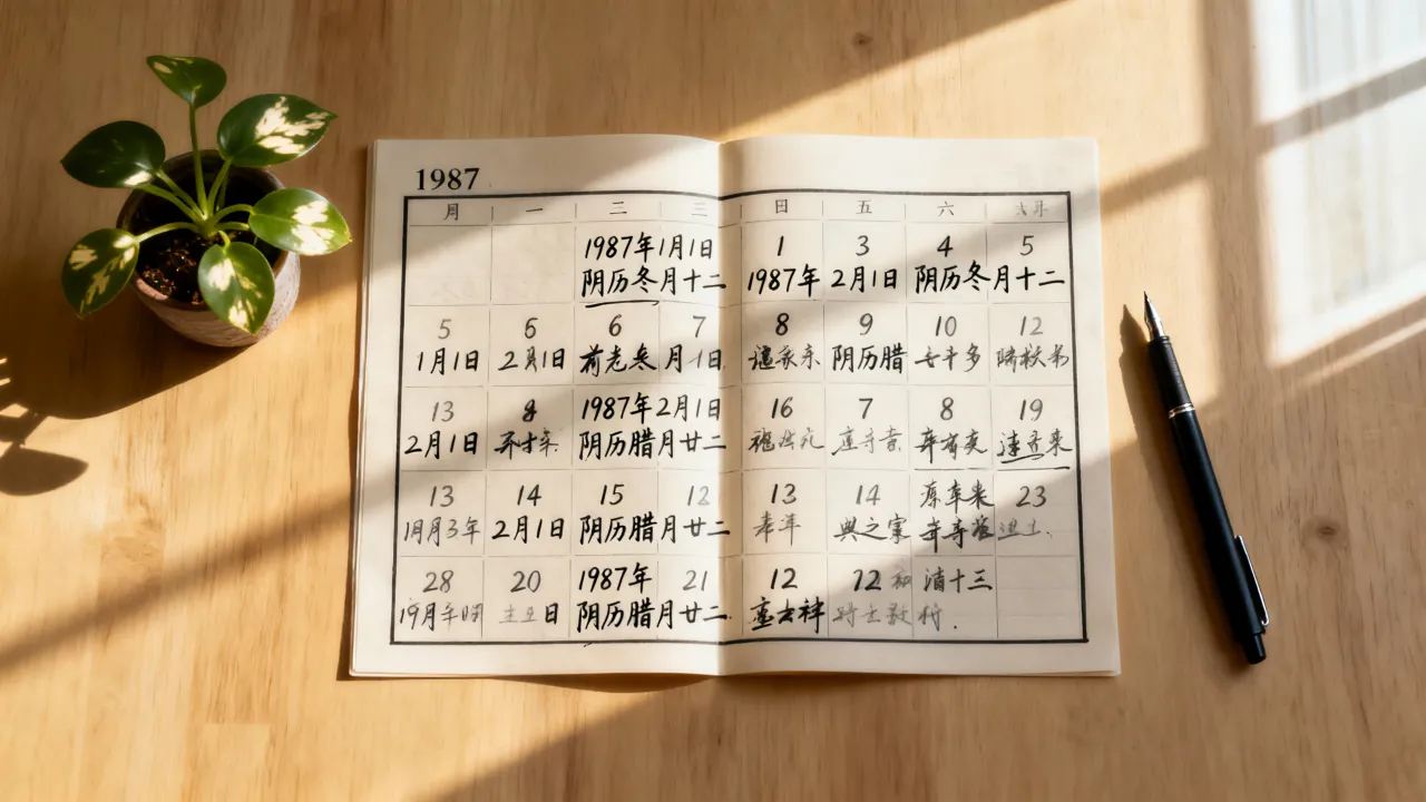 1987年阴历阳历表怎么查?阴历阳历转换查询对照 1987年阴历阳历表怎么查?阴历阳历转换查询对照