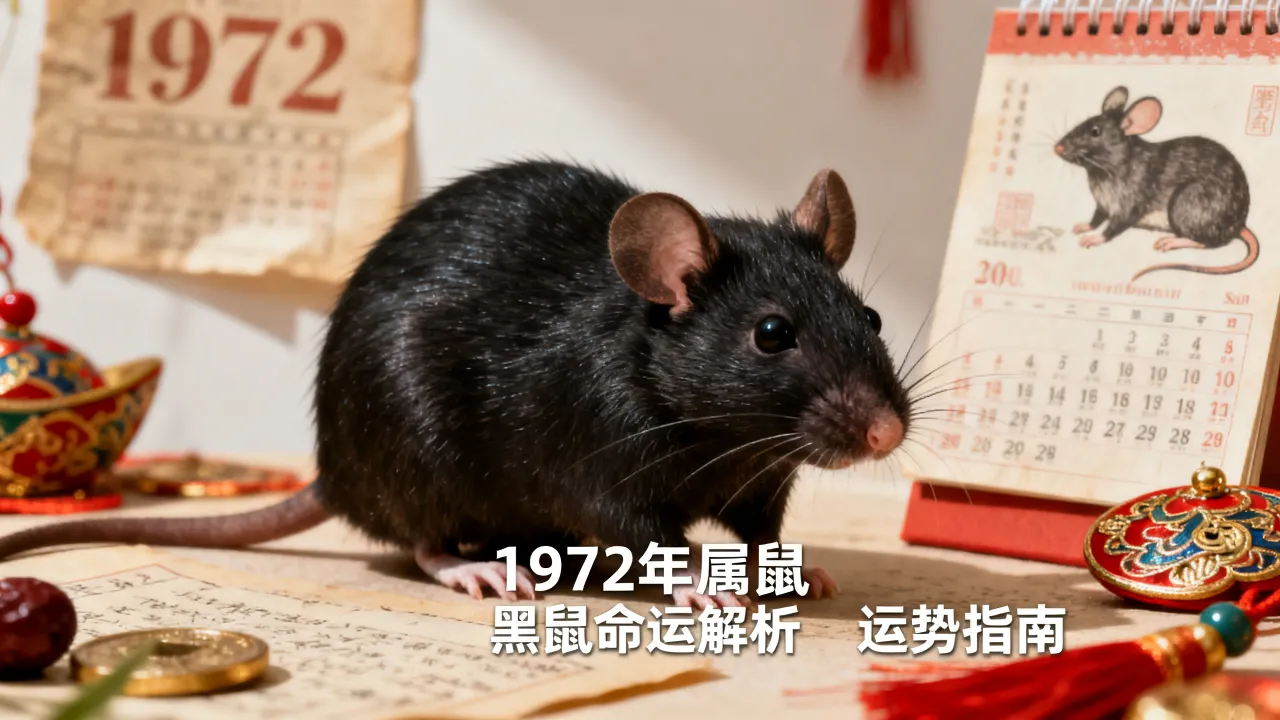 1972年属鼠黑鼠命好不好?黑鼠命运解析,属鼠人运势如何 1972年属鼠黑鼠命好不好?黑鼠命运解析,属鼠人运势如何