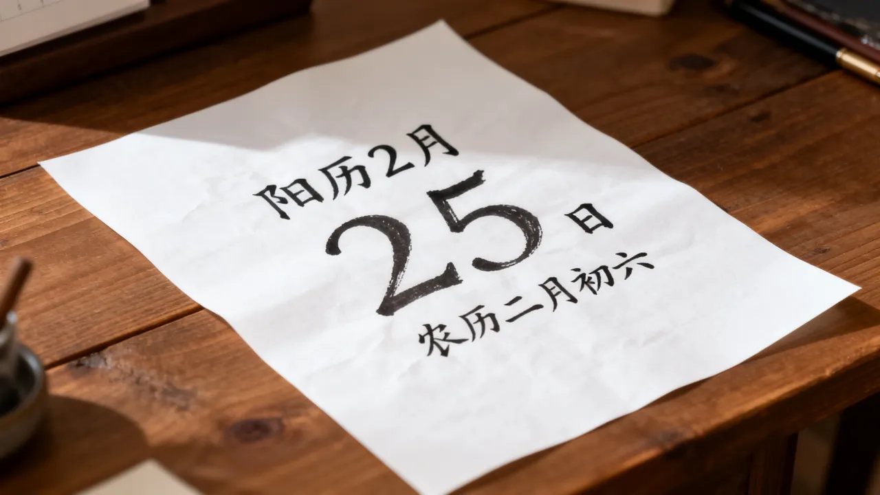 阳历2月25阴历是哪天?农历日期对照查询 阳历2月25阴历是哪天?农历日期对照查询