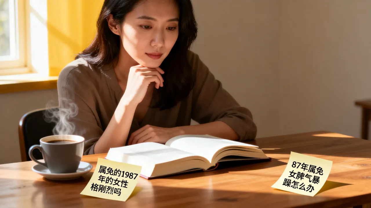 属兔的1987年的女性格刚烈吗，87年属兔女脾气暴躁怎么办