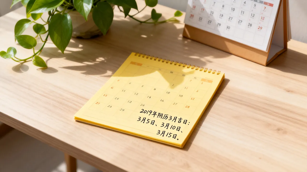 2019阴历3月哪几天是吉日？黄道吉日一览表