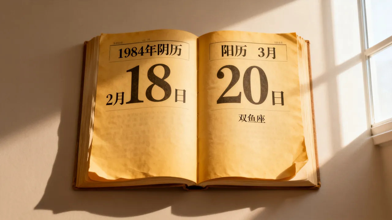 1984阴历2月18日是阳历几号,是什么星座 1984阴历2月18日是阳历几号,是什么星座