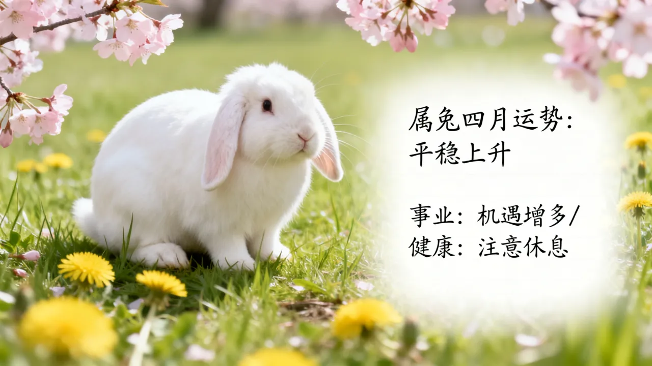 属兔四月运势怎么样，属兔四月份运势好不好？