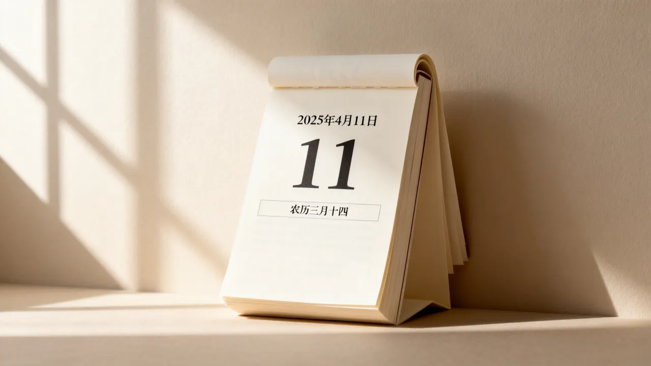 11是阴历几号，2025年4月11日农历是多少？