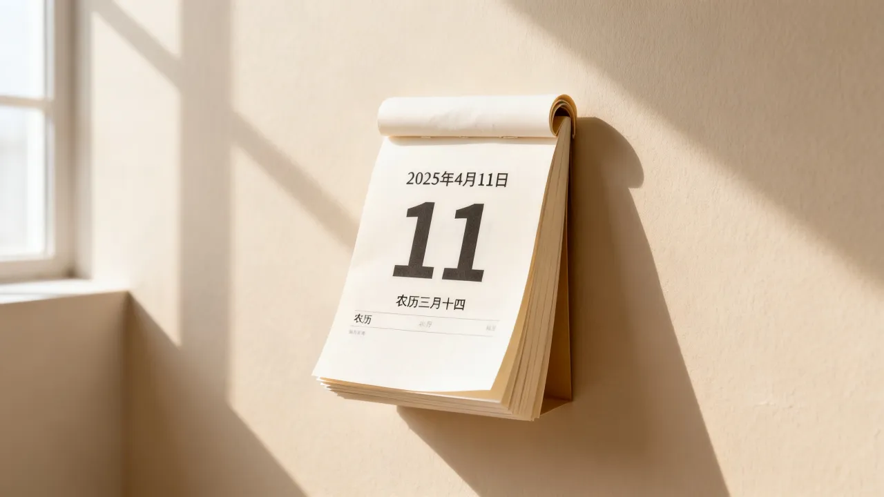 11是阴历几号，2025年4月11日农历是多少？