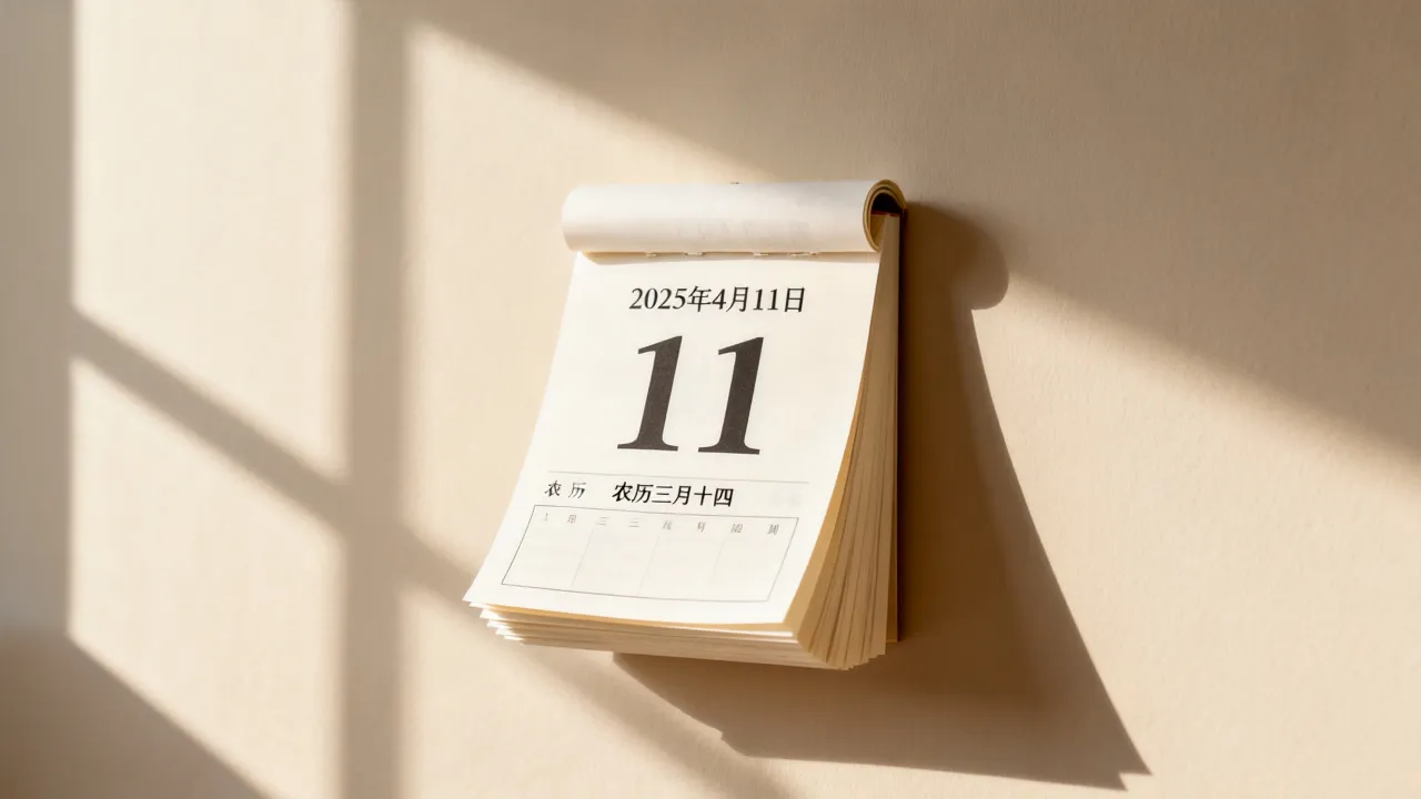 11是阴历几号，2025年4月11日农历是多少？