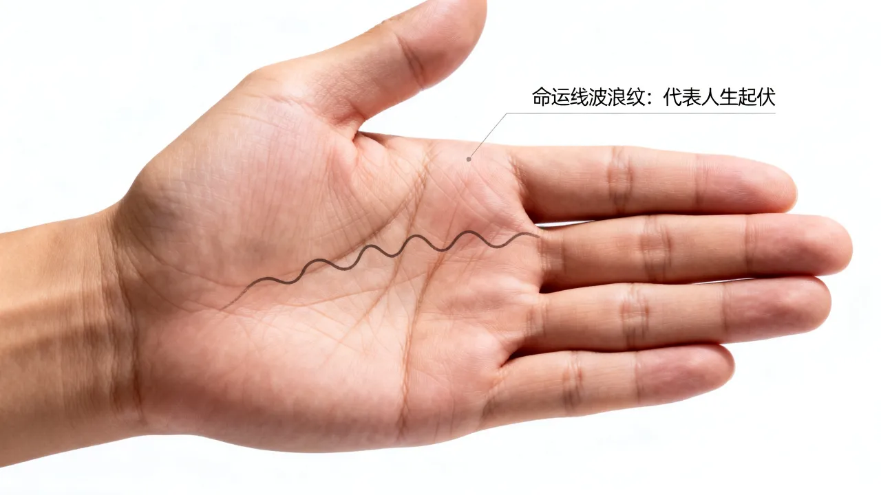 命运线波浪纹代表什么，命运线有波浪纹好不好