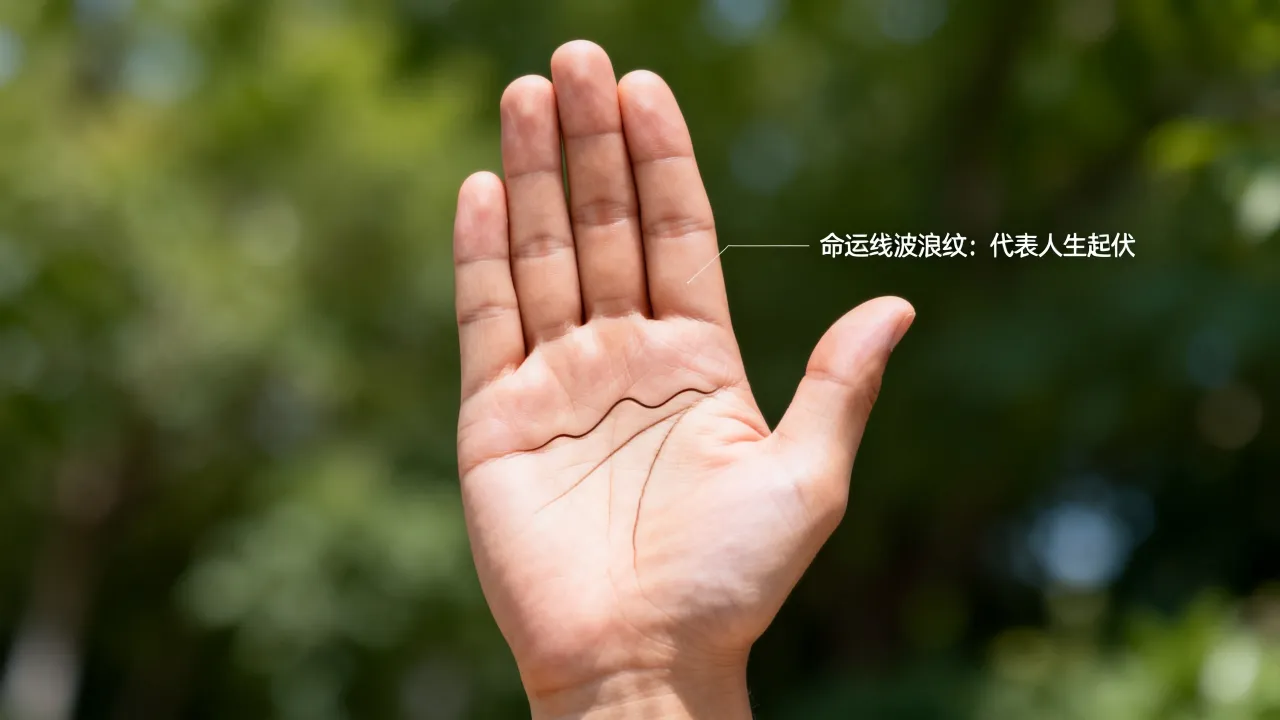 命运线波浪纹代表什么，命运线有波浪纹好不好