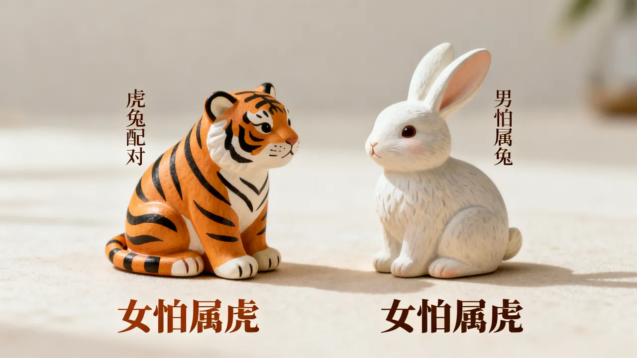 属虎兔的生肖配对好吗男,男怕属兔女怕属虎什么说法? 属虎兔的生肖配对好吗男,男怕属兔女怕属虎什么说法?