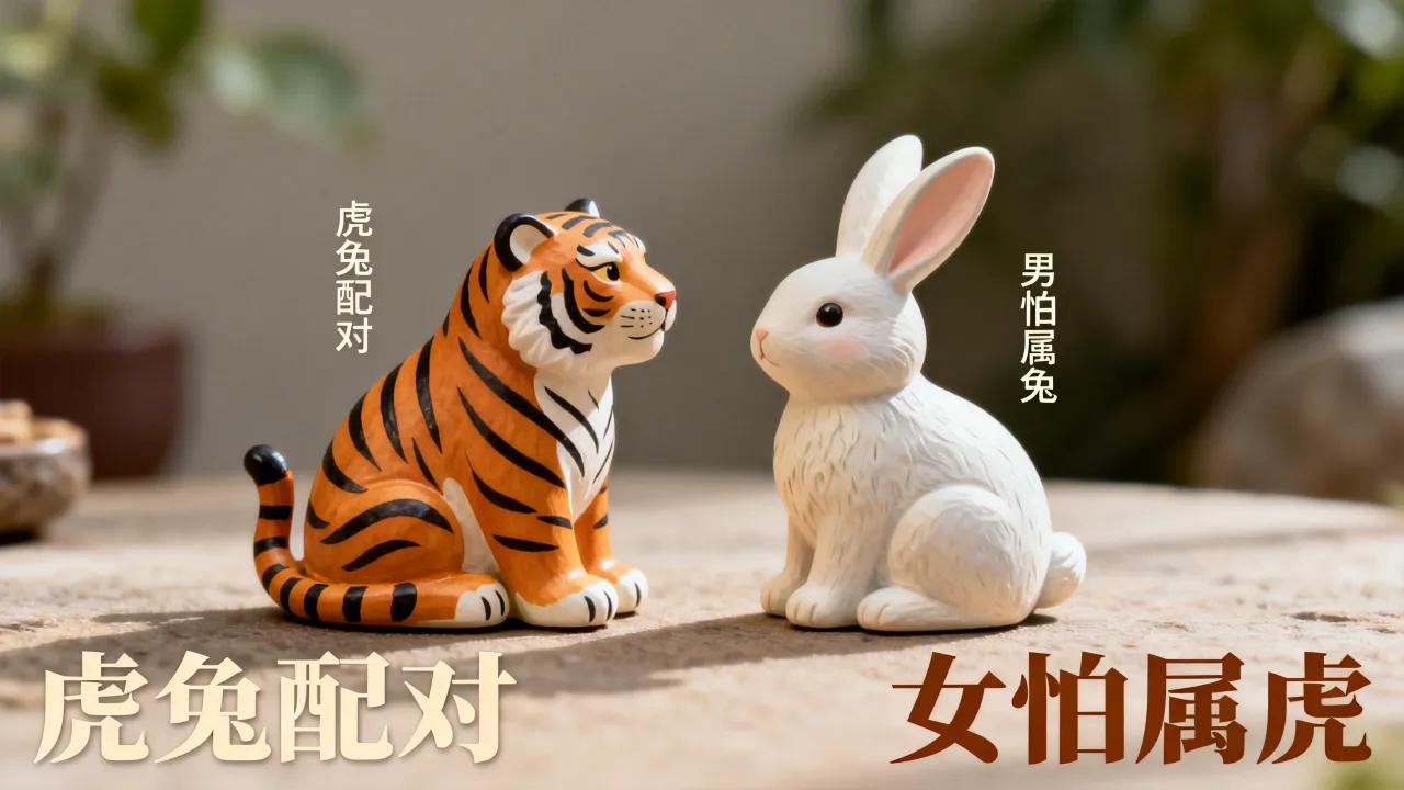 属虎兔的生肖配对好吗男,男怕属兔女怕属虎什么说法? 属虎兔的生肖配对好吗男,男怕属兔女怕属虎什么说法?