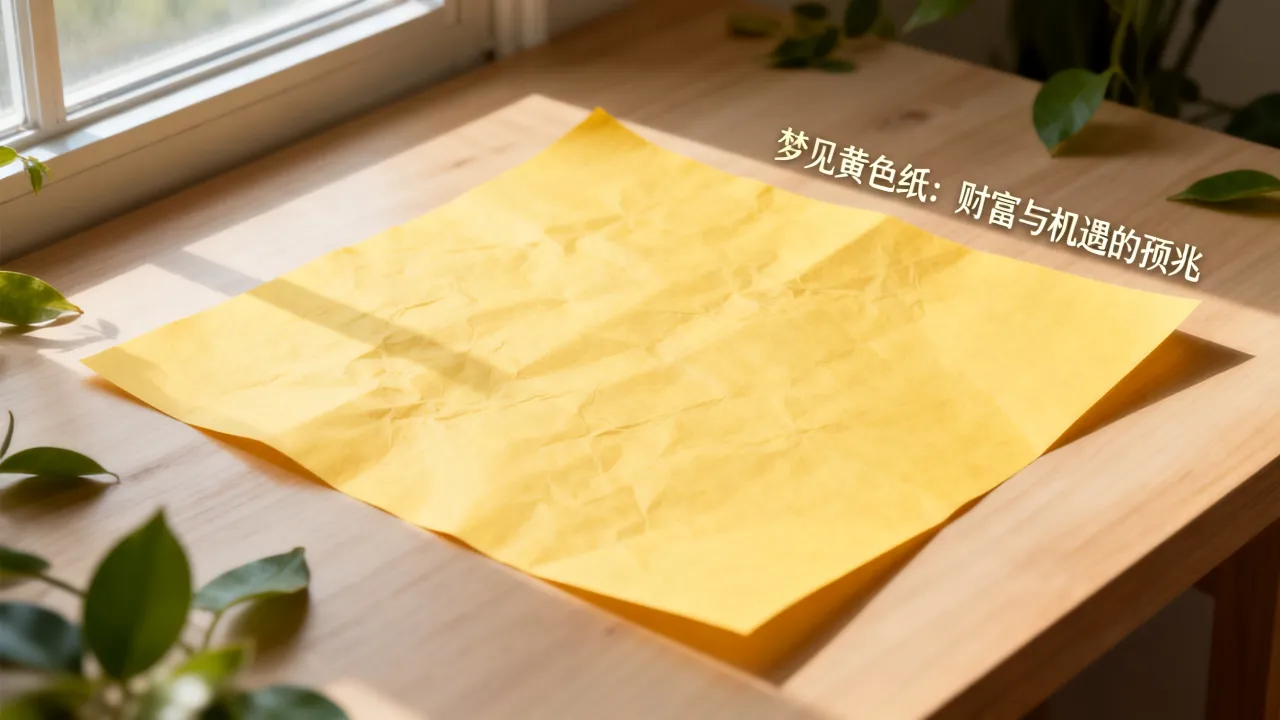 梦见黄色纸好不好，周公解梦梦见黄色纸是什么预兆？