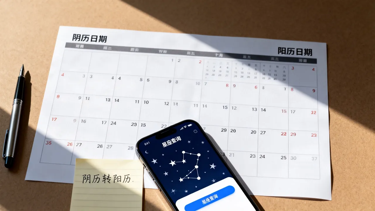 阴历生日怎么转阳历查星座，农历换算公历星座查询？