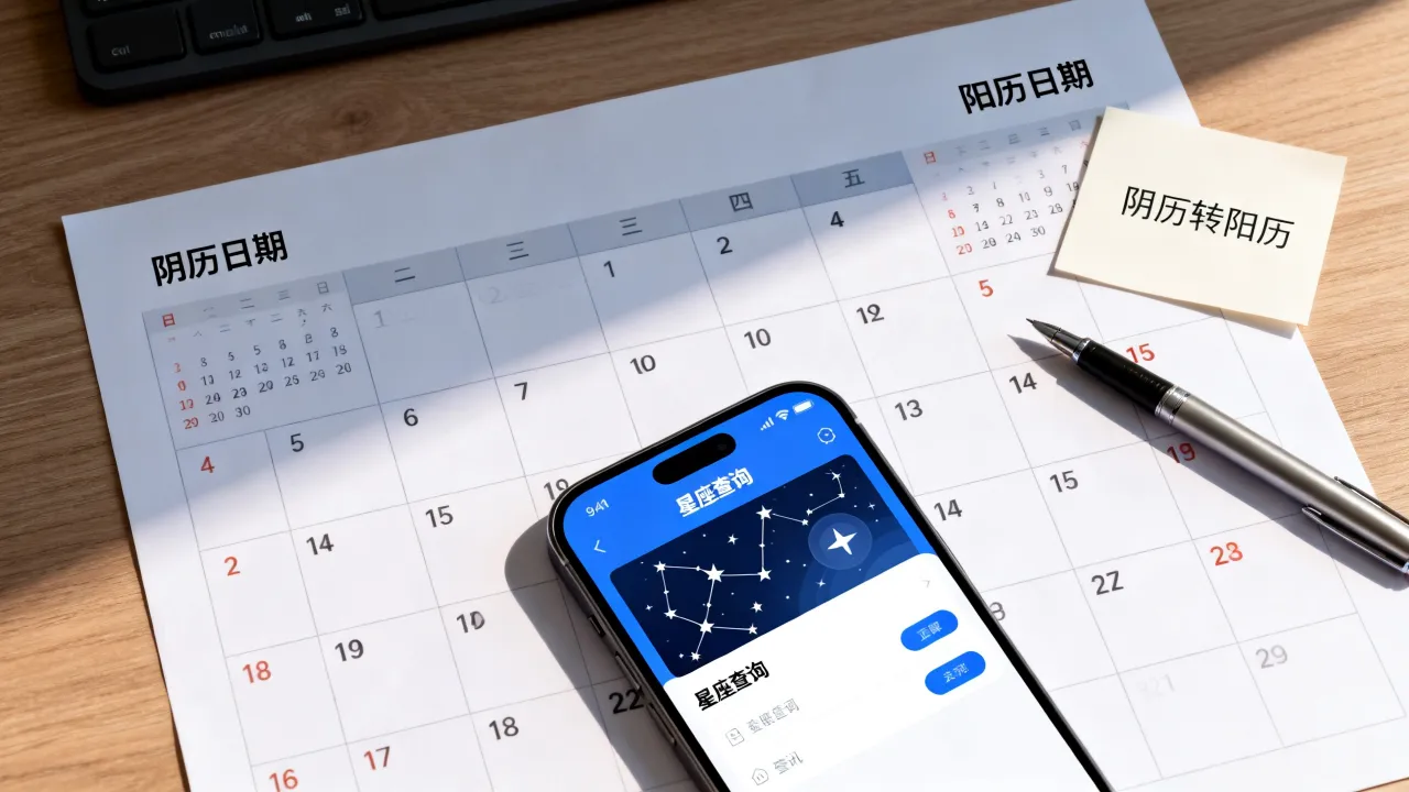 阴历生日怎么转阳历查星座，农历换算公历星座查询？