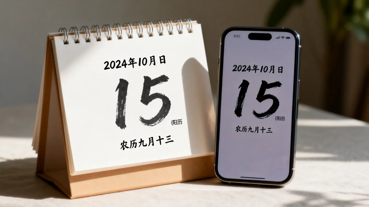 今天农历与阴历多少，今天阴历是几月几号阳历又是几号