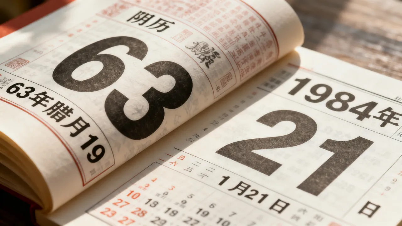 阴历63年腊月19是几号，阴历63年腊月19对应的公历日期？