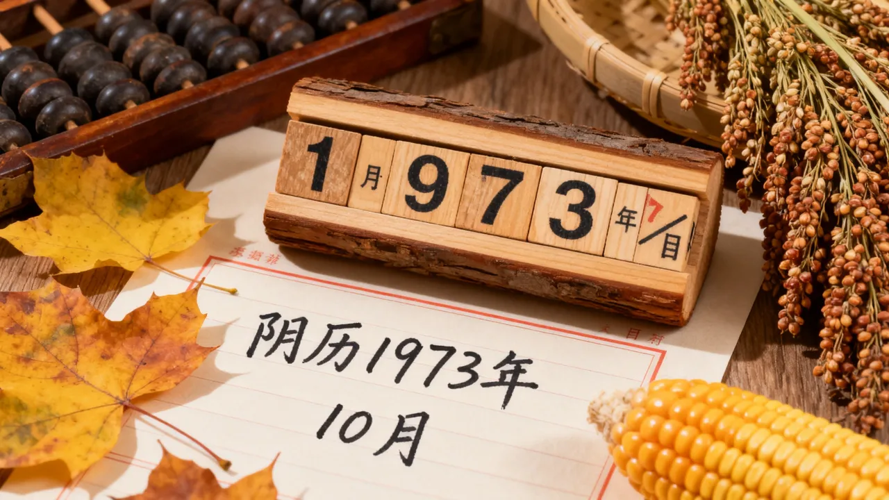 阴历1973年10月 阴历1973年10月